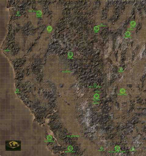 Fallout 2 - Карта Fallout 2